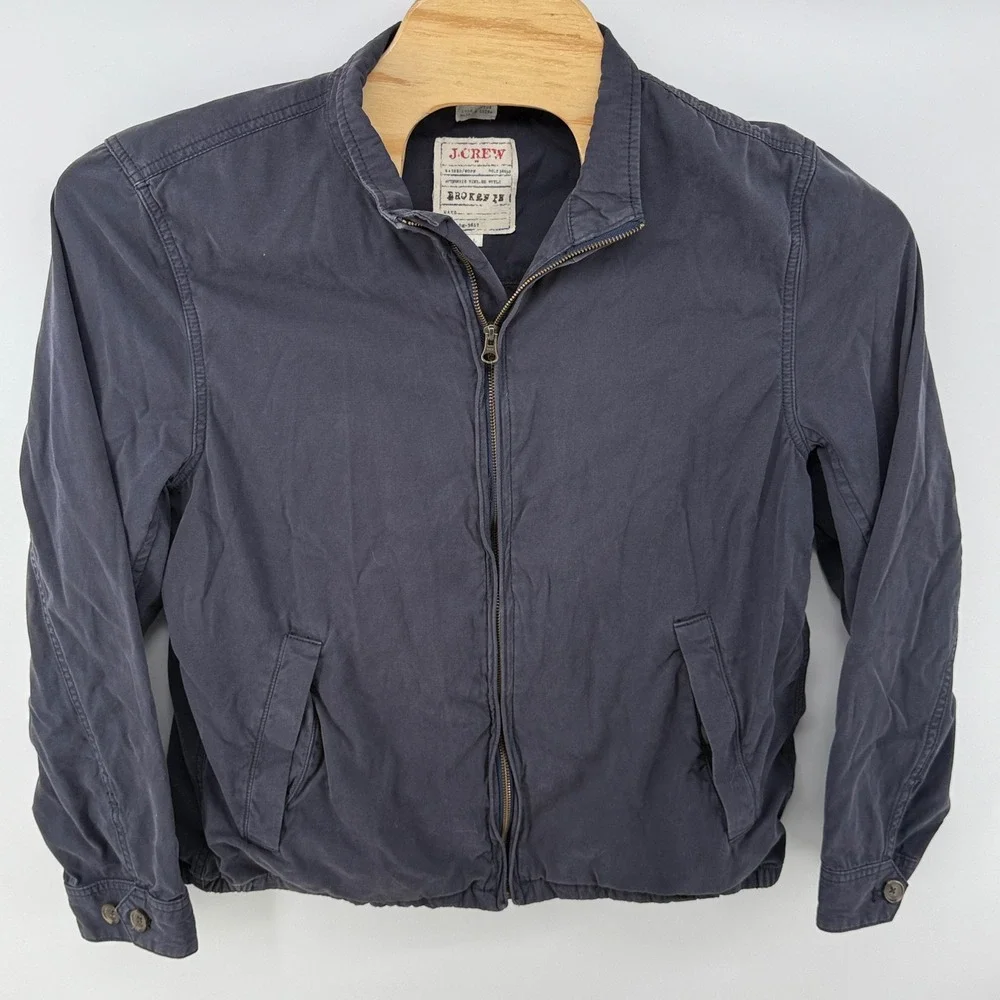 J. Crew Men's Washed Worn Authentic Vintage Style Broken In Jacket Size‎ L